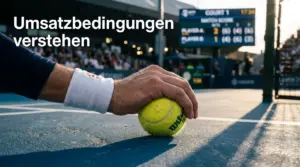 Tennis Wetten Umsatzbedingungen erklärt — Rollover berechnen | NETZBALL